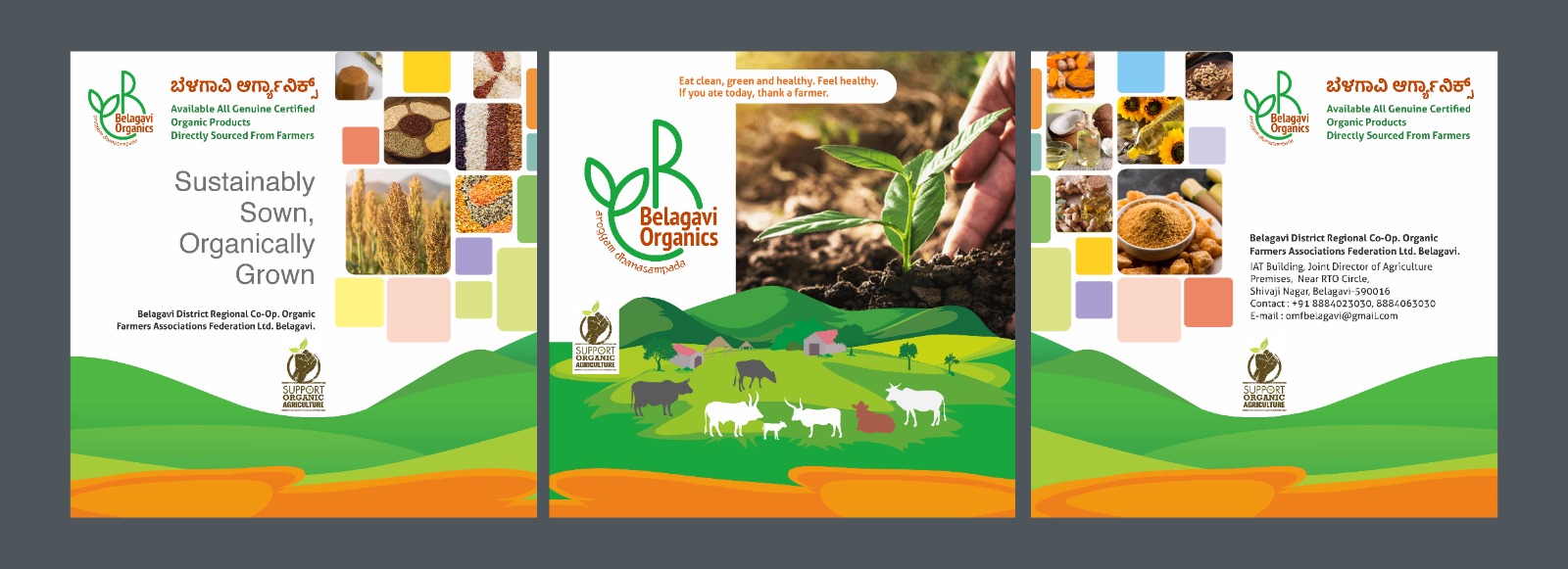 Belagavi Organics brochure, Sustainably Sown, Organically Grown